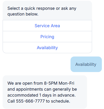 Tidio test availability